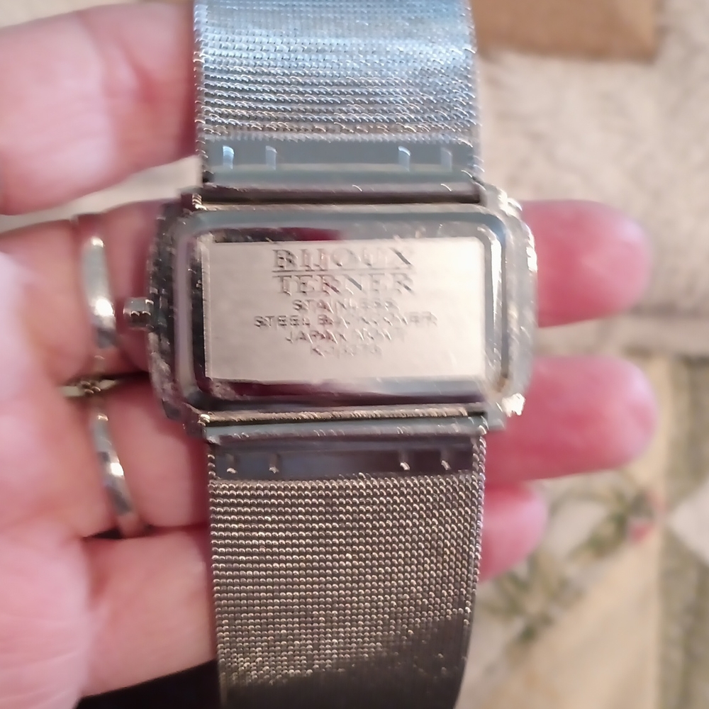 Terner silver watch with silver mesh band - Picture 3 of 3